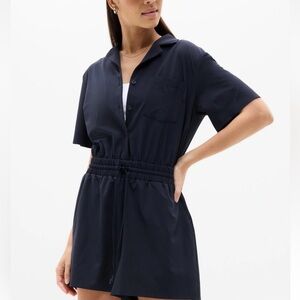 Athleta Avenue Romper Navy SZ M